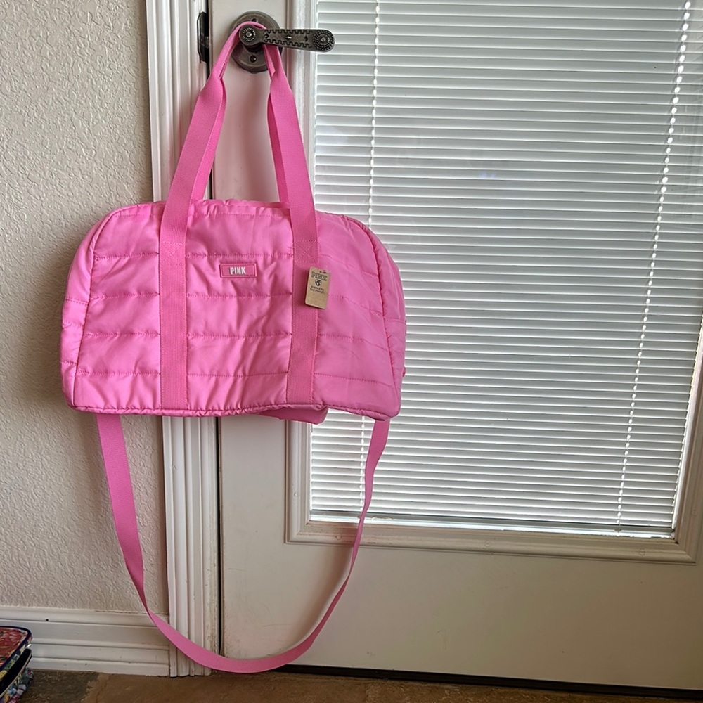PINK Victoria's Secret Bright Pink Travel Bag